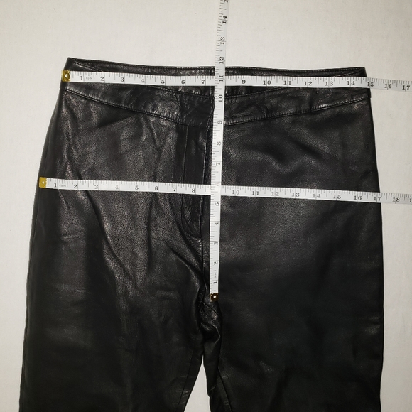 Cache High Waisted Leather Pants - Picture 4 of 5